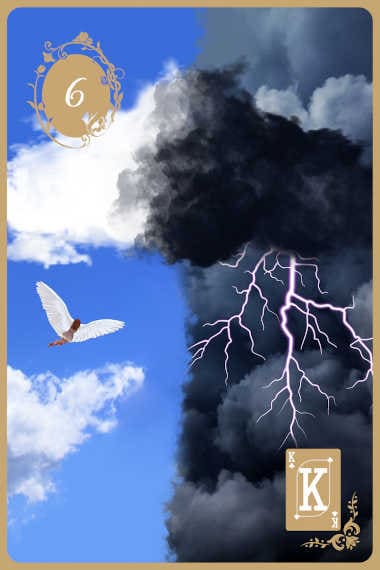 Karte 6 Die Wolken gratis online Kartenlegen mit den Lenormandkarten Karte 6 Die Wolken gratis online Kartenlegen mit den Lenormandkarten